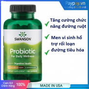 Viên uống hổ trợ đường ruột Swanson Probiotic Daily Wellness 120 Viên