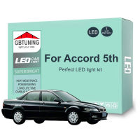 13ชิ้นรถในร่มหลอดไฟชุดสำหรับ Honda Accord 5โวลต์ MKV MK5 5th 1994 1995 1996 1997ยานพาหนะอ่านลำต้นภายใน LED C An BUS