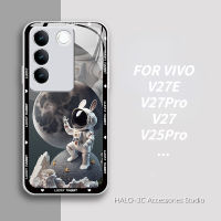 เคส VIVO V29 5G V27e V27 Pro V25Pro V23 5G ลายนักบินอวกาศกระจกเคสโทรศัพท์กรอบโลหะ V23E/V20Pro ป้องกันกล้อง Vivo Y20 IQOOZ7X