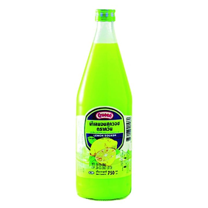 queen-ควีน-น้ำผลไม้เข้มข้น-น้ำเลมอนสควอช-ควีน-queen-lemon-squash-juice-ขนาด-750-cc