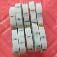 100PCS White Number neck polyester cloth big size label 28 30 32 34 36 38 40 42 44 48 50 52 54 56 58 60 62 64 66 Stickers Labels