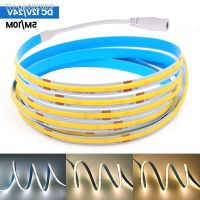 ♗ 5M 10M COB LED Strip Lights 12V 24V 320LEDs/M High Density Linear Light Flexible LED Tape for Room Decoration 3000K 4000K 6000K