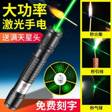 Green/red Laser 303 Pointer Flashlight Usb Rechargeable Built-in Battery  Laser Torch Purple Starry Light For Night Security
