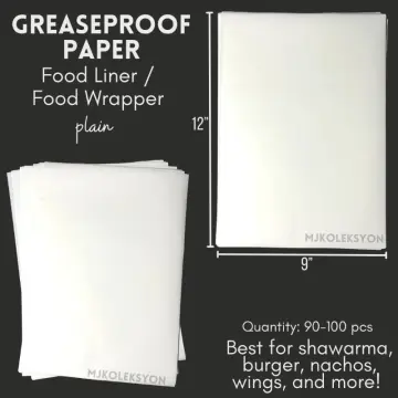 Grease Proof Paper 30 Sheets, Baking Paper, Cake Wax Paper, Food Wrapping  Paper, Professional Liners, Holiday Baking Kit, Various Design 