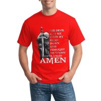 Good Shop Arrior Knight Templar Devil Saw Me My Head Down Amen Customized Graphics Tee For Men