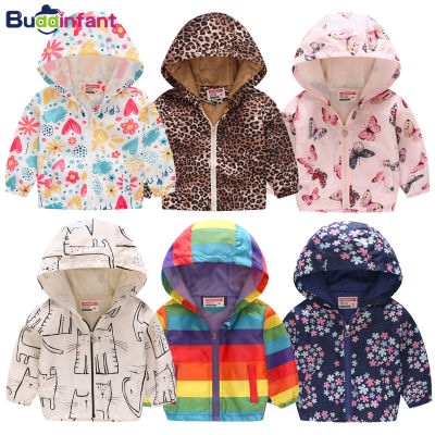 summer spring jacket for girl coat 356 year girls clothes 4 years windbreaker boys kids clothing rainbow leopard cat floral