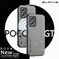 Xiaomi POCO X4 GT เคสโทรศัพท์แฟชั่นหรูหราหนังซิลิโคนอ่อนนุ่มแม่เหล็กรวมทุกอย่างเลนส์ใหม่ฝาครอบป้องกัน-E18