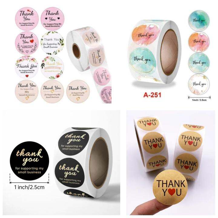 500 pcs Thank You Seal Sticker Self-adhesive Packaging Label | Lazada PH