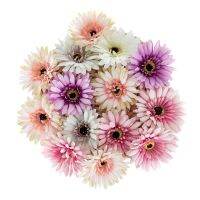 【DT】 hot  10Pcs 10CM Multicolor Barberton Daisy Mini Silk Artificial Flowers Wreath Scrapbooking Home Wedding Decoration Party Gift Supply