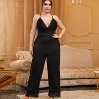 Big Size Pajamas Nightwear Lace Sleep Set Trousers Suit y Homewear Bodysuit Home Clothing Sleepwear Strap Shirt Loungewear