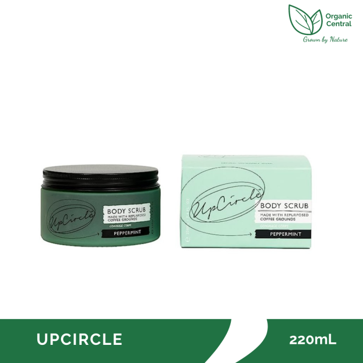 Upcircle Body Scrub Coffee Grounds with Peppermint 220mL Lazada PH