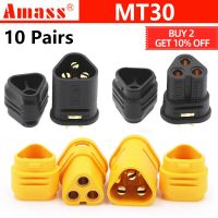 10Pair AMASS MT30 2Mm 3-Pin Connector / Motor Connector / Plug Set For RC Lipo Battery RC Model Quadcopter Multicopter