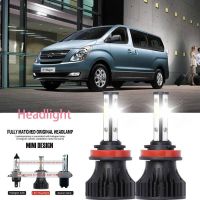 หลอดไฟหน้ารถยนต์ LED LAI 40w 6000k สีขาว สําหรับ Hyundai iLoad Cargo (TQ) 2008-2023 2PCS