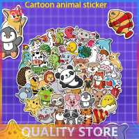 [Eleanor] 50pcs MIX CUTE animals สติ๊กเกอร์เด็กของเล่นโทรศัพท์กีตาร์แล็ปท็อปสติกเกอร์สเก็ตบอร์ด