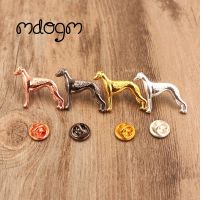 【Fashion house]Mdogm Whippet Terrier เข็มกลัดและหมุดสูทเครื่องประดับน่ารักตลกโลหะขนาดเล็กพ่อปกป้ายของขวัญสำหรับชายผู้ชาย B065