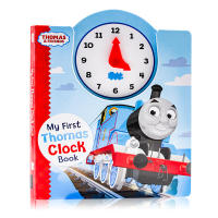Thomas and friends my first Thomas clock book small train Thomas and friends cardboard book baby time management Thomas original English picture book