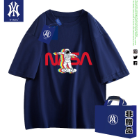 "Ready Stock" NY เสื้อยืดแขนสั้นขนาดใหญ่พิเศษชาย &amp; #1939; S ฤดูร้อนผ้าฝ้ายอเมริกันน้ำขึ้นน้ำลง