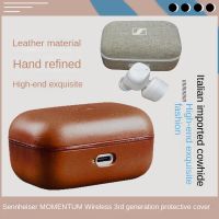 ซองหนังแท้สำหรับ MOMENTUM True Wireless 3ฝาครอบอิตาเลี่ยน Buttero Cowhide Shell หูฟังฝาครอบป้องกัน Shell