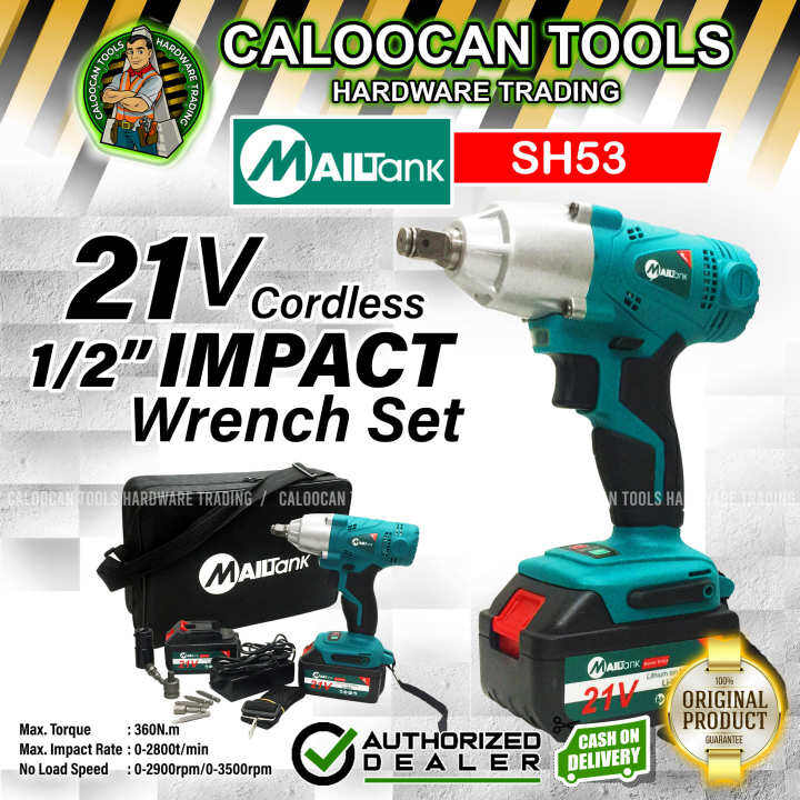 MAILTANK 21V Lithium Ion Cordless Impact Wrench (SH363, SH53A) CALOOCAN