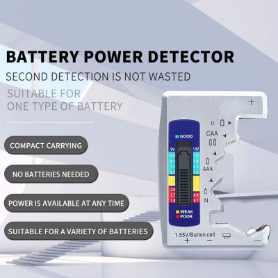 【CW】 Professional Battery Capacity Check Detector ABS Plastic Digital Meter Easy Use for Capacitance Diagnostic Tool