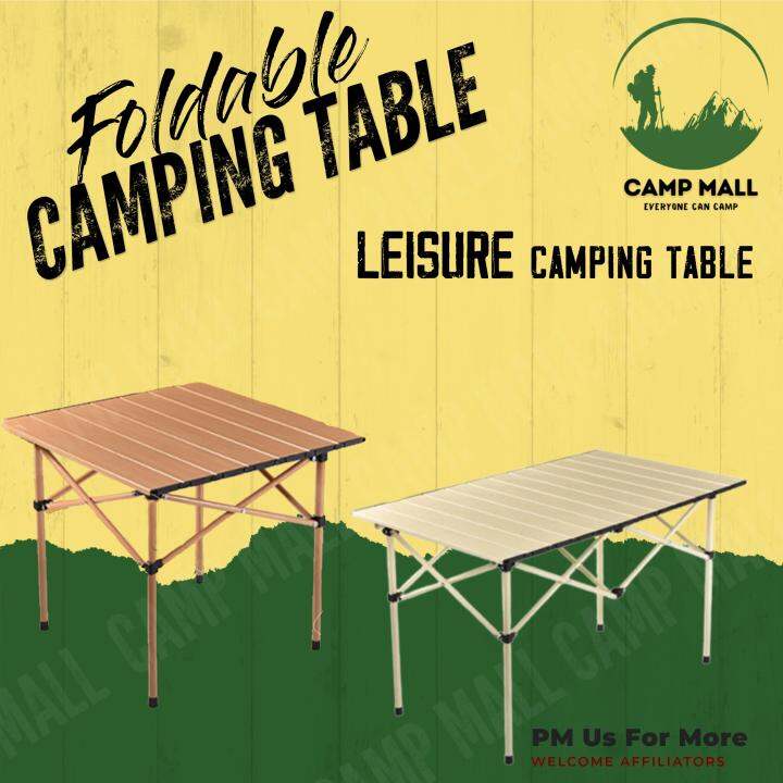 Camp Mall Malaysia 50/90/120cm Leisure Folding Camping (Egg Roll) Table