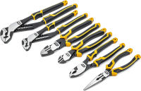 GEARWRENCH 6 Pc. Pitbull Dual Material Mixed Plier Set - 82204C 6 Piece Mixed Set