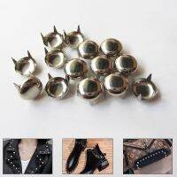 YOMDID 50PCS Round Rivets Spikes Four Claw Rivets For Leather Bags Clothing Shoes DIY Handcraft Studs Rivet Tool 3/6/8/10mm