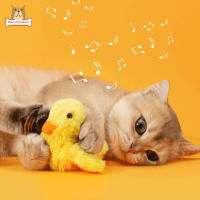 BP【ready Stock】Electric Duck Plush Toy 3 Modes Type-C Charging Cat Funny Bite-Resistant Sounding Toy Cat AccessoriesCOD【cod】