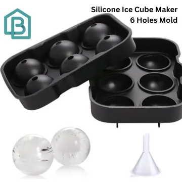 1pc Silicone Round Ice Ball Maker Mold, Large Sphere Ice Cube Tray