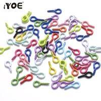 IYOE 100ชิ้น/ล็อตตาไก่สีสันสดใส4X8มม.,สำหรับทำเครื่องประดับตาไก่สกรูสร้อยคอ DIY สร้อยข้อมือจี้เครื่องประดับ