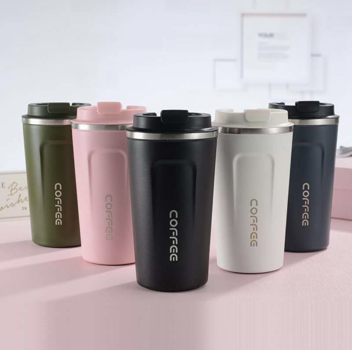 380/510ml Thermos Coffee Mug Water Bottle Temperature Display