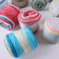 【CW】 100g Multicolor Wool Yarn Segment Dyeing Crochet Cotton Hand Knitting Hats Scarf