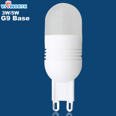 ขายส่ง G9หลอดไฟ LED 3W 5W SMD3014 LEDs Spotlight Min เซรามิค AC 220V 230V 240V warsm เย็นสีขาวโคมระย้า ligh
