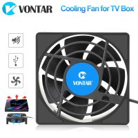 【hot】♝  VONTAR Cooling for TV Set Top Silent Quiet Cooler 5V USB Radiator 80x80x25mm