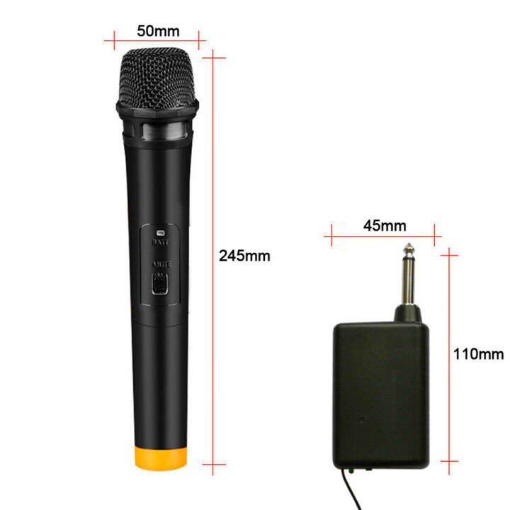 Wireless Karaoke Microphone Handheld Mic UHF Portable Dynamic with