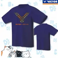 Victor 2023 ใหม่ เสื้อแบดมินตัน เสื้อปิงปอง ผู้ชายและผู้หญิง แห้งเร็ว ระบายอากาศ แขนสั้น คู่รัก เครื่องแต่งกาย เสื้อฝึก กีฬา ชุดวัฒนธรรม เสื้อยืด