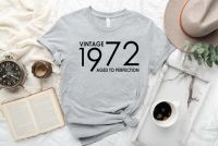 Vintage 1972 Shirt50Th Birthday Cotton Clothing Shirt Tee Y2K Drop