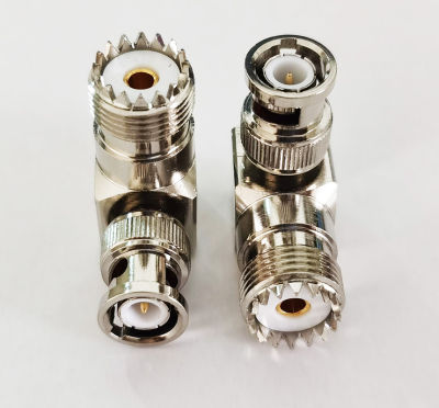 1pc UHF SO239 female Right Angle to BNC Male 90 Degree RF Coax Cable Connector Adapter 50ohm