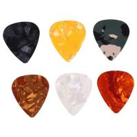 Guitar Pick Plectrum 100pcs Triangle Celluloid Instruments 0.46mm Random Color