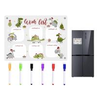 Magnetic Acrylic Calendar Acrylic Weekly Dinosaur Wall Calendar Erasable Acrylic Transparent Includes 6 Markers 3D Planner For Family Planner sweetie