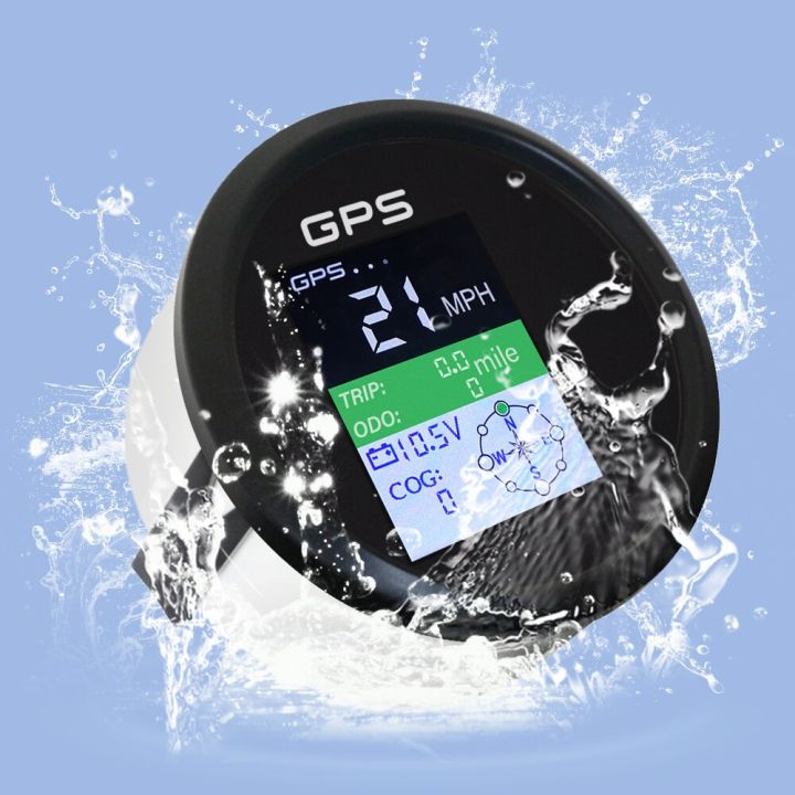 85mm GPS Geschwindigkeitsmesser mit COG Trip Kilometerzähler für