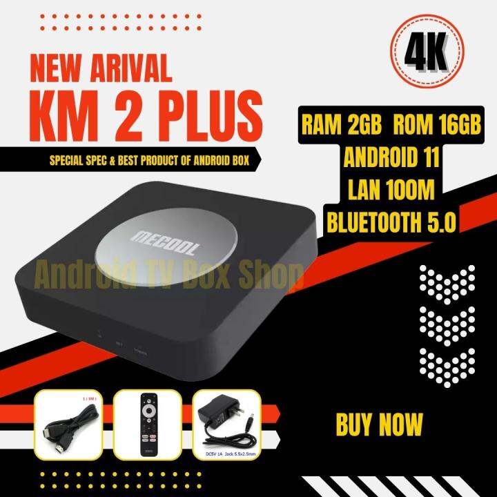 Mecool Km2 Plus Android 11 ,เสียง Dolby รองรับ Netflix 4K ,Disney 4K เสียง  Dolby แอนดรอยทีวีแท้จากGoogle กล่องแอนดรอย แอนดรอยทีวี กล่องดูหนัง  มีใบอนุญาต | Lazada.Co.Th