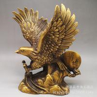 Hot Sales ทองเหลืองต่อสู้ Eagle ตกแต่งห้องนั่งเล่นตกแต่งบ้านสำนักงานทองแดง Eagle งานฝีมือตกแต่งของขวัญ Copperware