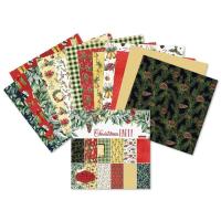 【Green leaf brown forest】 Christmas Party Scrapbooking Paper Pack Of 24 Sheets Handmade Craft Paper Craft Background Pad 54