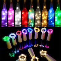 3pcs Wine Bottle Stopper Copper Wire LED Light String New Year 2023 Fairy Garland Christmas Wedding Decoration Navidad Decor