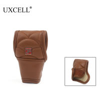 【2023】UXCELL Borwn Faux Leather Non-Slip Cover Protector Sleeve For Car Manual Shift Knob For Most Car Shift Knob