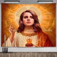 Jesus Saint Lana พรมเดลเรย์,เครื่องตกแต่งฝาผนังเกิดมาเพื่อตายพรมพื้นหลังห้องนอนโปสเตอร์ศิลปะพรมอุปกรณ์ประดับตกแต่งบ้าน