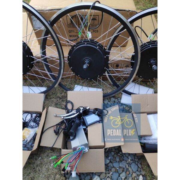 (can COD)Pedal assist throttle electric bike conversion kit rear hub