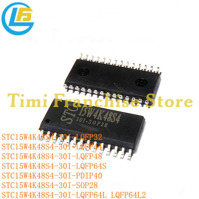 10ชิ้น100 ใหม่ LQFP44 STC15W4K56S4 LQFP48 LQFP64S PDIP40 STC15W4K48S4-30I-LQFP32ไมโครคอนลเลอร์หน่วย IC Chip