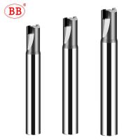 BB PCD Diamond Milling Cutter คาร์บอนไฟเบอร์ไฟเบอร์กลาส Bakelite เครื่องมือ วัสดุ CNC Carbide Engraving Bits 6mm End Mill